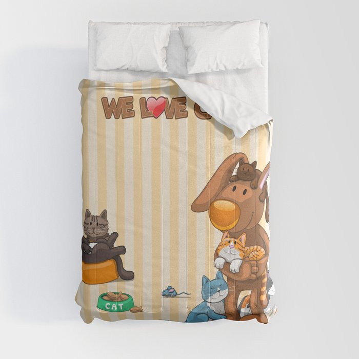 Rabbit catlover Comforter
