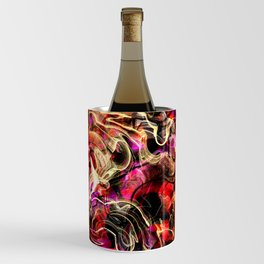Hippie color blend abstract Wine Chiller