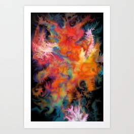 Fire Art Print | Abstract, Digital 