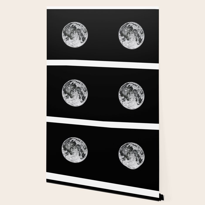 Full Moon Lunar Phase Wallpaper by newburydesigns | Society6