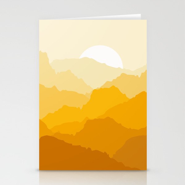 Mountain sunrise Stationery Cards