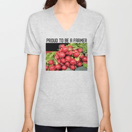 Proud To Be A Farmer V Neck T Shirt
