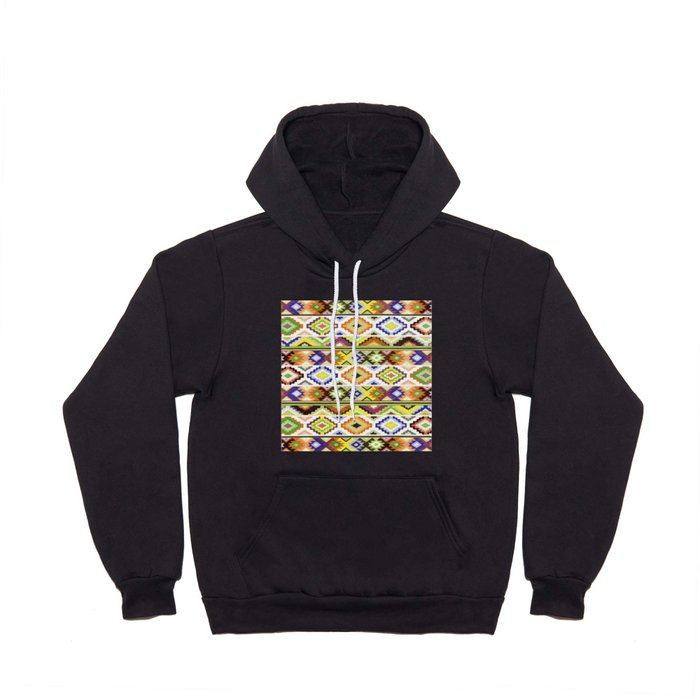 Brown geometric aztec pattern colorful decoration mexican clothes ethnic boho chic Hoody