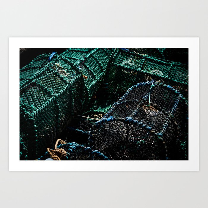 Lobster Pots Art Print