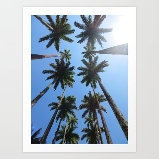 California Palm Trees Art Print