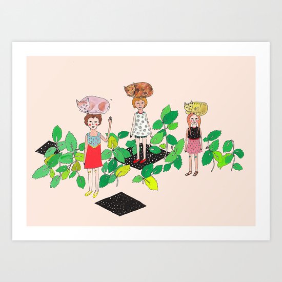 Cat Nip Art Print