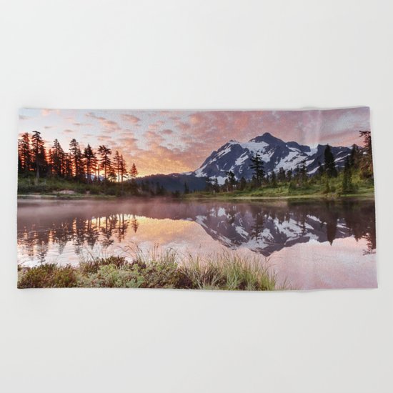 Mt Shuksan Beach Towel