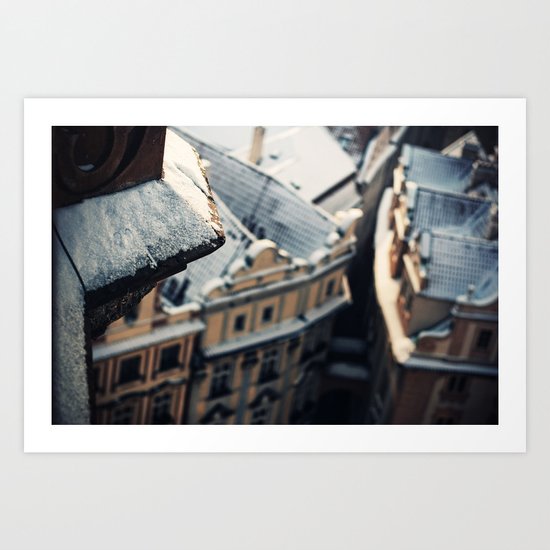 Looking down on Old Town Art Print