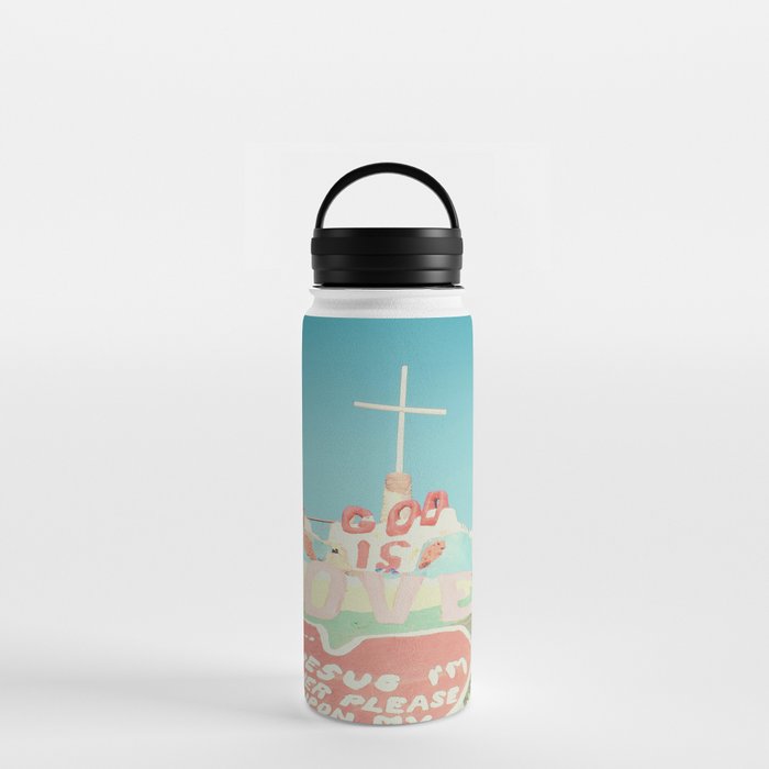God is Love Faded Water Bottle
