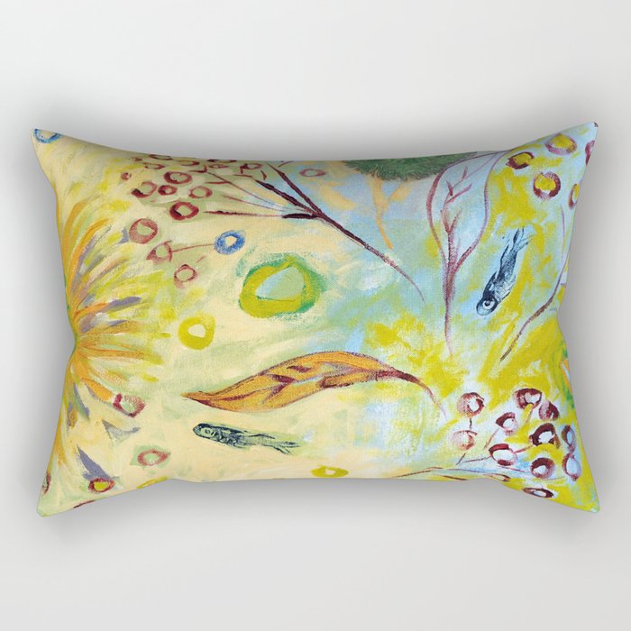 Immersed in Shallow Waters Rectangular Pillow