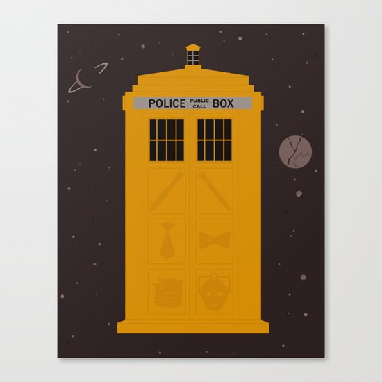 The Tardis Got Some Ink Canvas Print