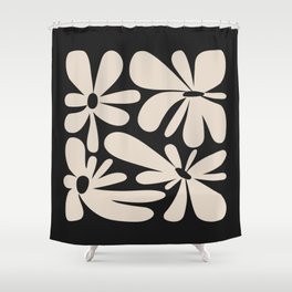 Bloom: Black & White Matisse Edition Shower Curtain