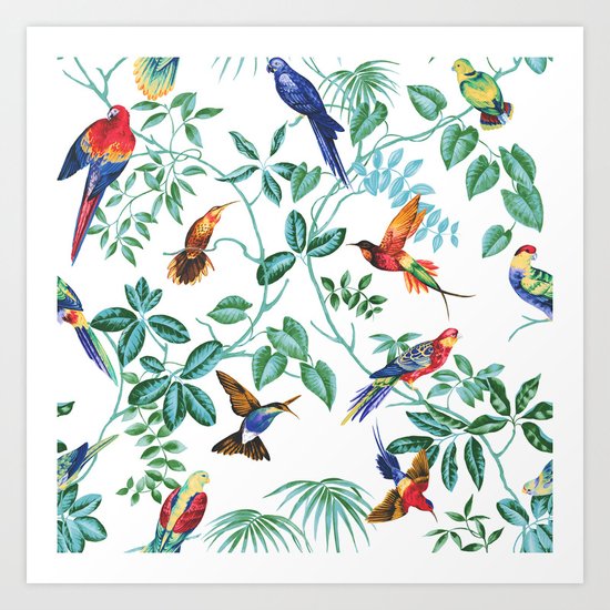 Jungle Birds II Art Print
