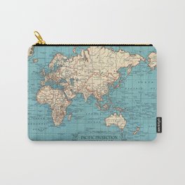 Pacific Projection World Map Carry-All Pouch