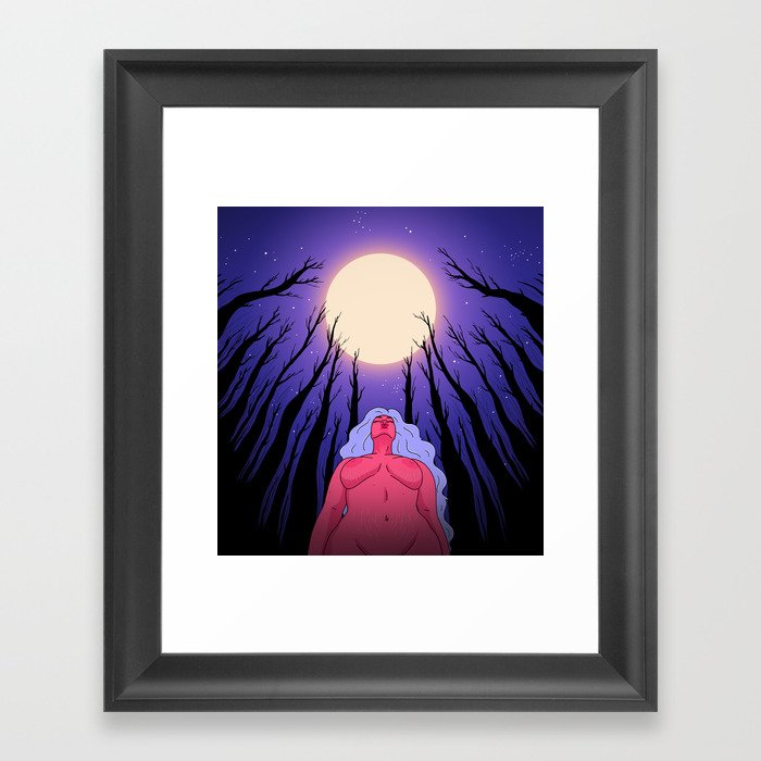 Howl at the Moon Framed Art Print