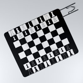 Chess Board Layout Picnic Blanket