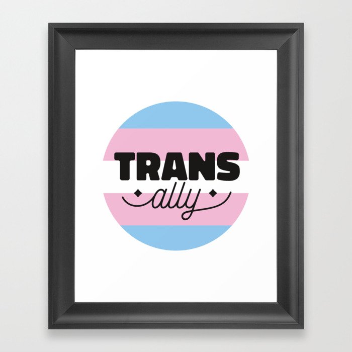 Trans Ally Framed Art Print