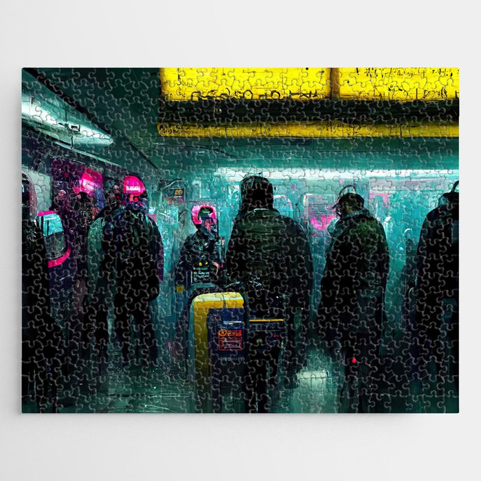 Cyberpunk Subway Jigsaw Puzzle