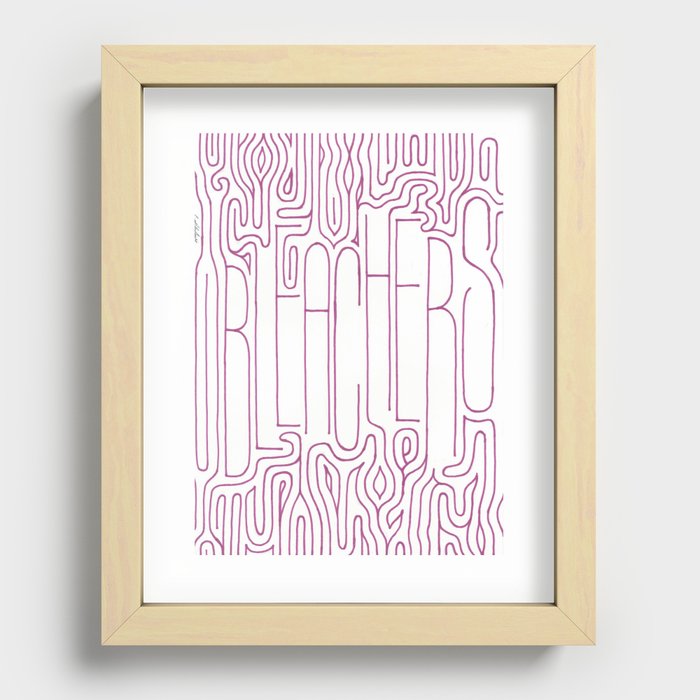 Bleachers Band Poster Recessed Framed Print
