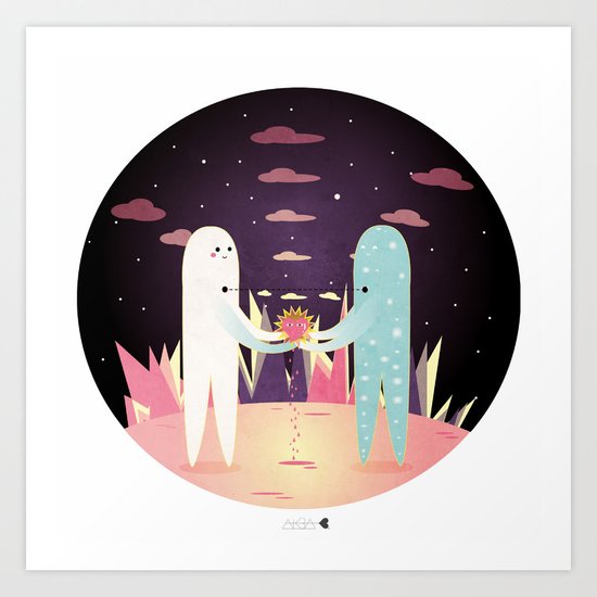 love to give Art Print