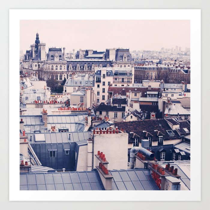 Paris Rooftops Reprise Art Print