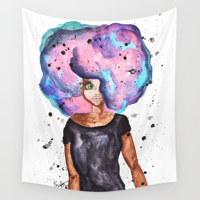 Afro Color Pop Wall Tapestry