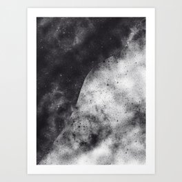 Universe in yin yang Art Print