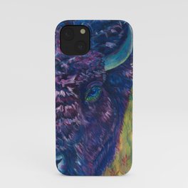 A Technicolor Bison iPhone Case