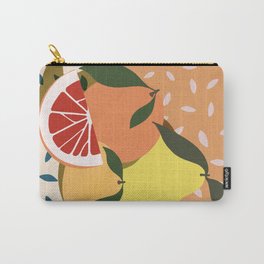 Summer citrus #3 Mix of fruits in the kitchen - aesthetic minimalistic illustration  Carry-All Pouch
