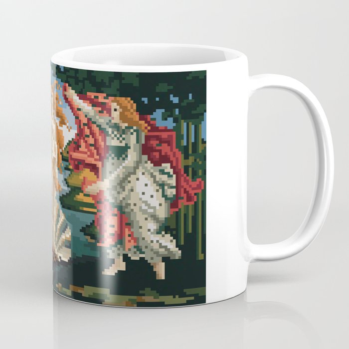 Pixel Birth of Venus Coffee Mug