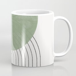 Green Moon Shape Coffee Mug