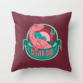 Clever Girl Throw Pillow