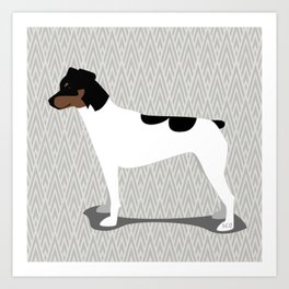 Roaring Japanese Terrier by IxCO Art Print | Dog, Terrier, Japanese, Terriers, Chien, Dogs, Graphicdesign, Chiens, Japonais 