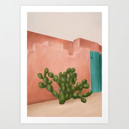 Strong Desert Cactus Art Print