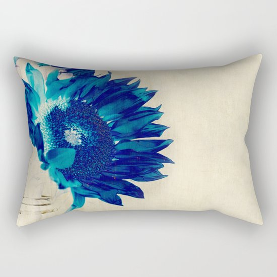 Sapphire Petal Rectangular Pillow