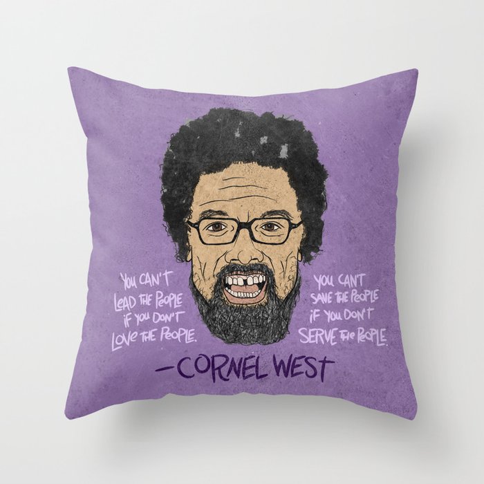 CORNEL WEST Throw Pillow