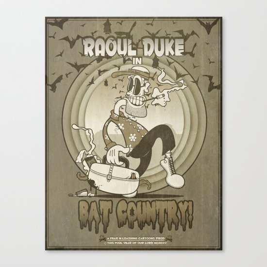 Fear 'N Loathing In This Foul Year Of Our Lord Nineteen Hundred and Twenty-Five (true grit version) Canvas Print