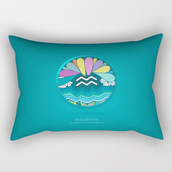 Zodiac Signs (Horoscope) Rectangular Pillow