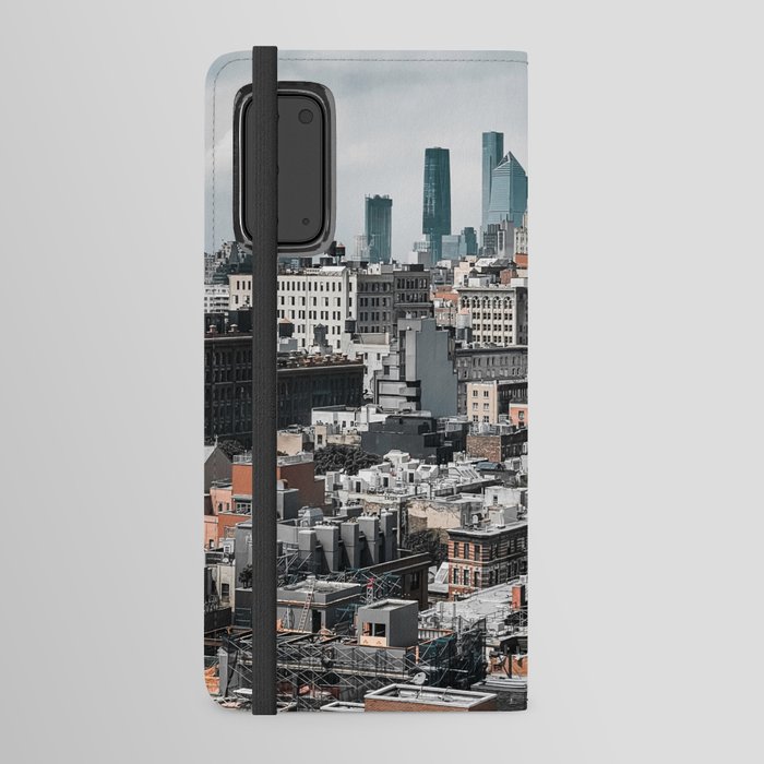 New York City Manhattan rooftops and buildings Android Wallet Case