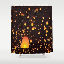 Lantern Festival Shower Curtain