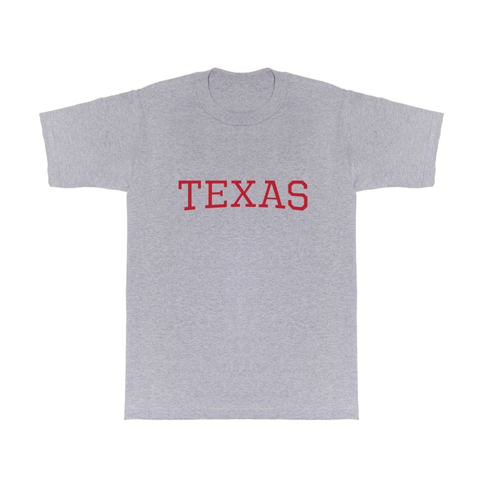 Texas - Red T Shirt