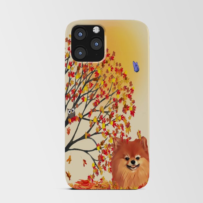 Chilli the Pom Pawtumn iPhone Card Case