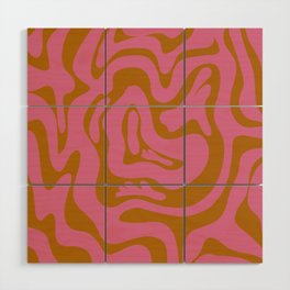 17 Abstract Liquid Swirly Shapes 220725 Valourine Digital Design Wood Wall Art