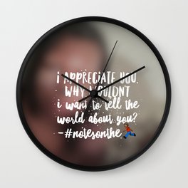 The Art Behind Her Smile Wall Clock
