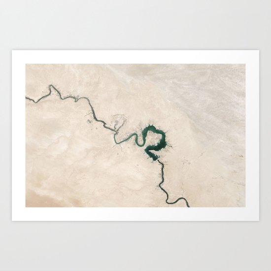 Trace nature Art Print