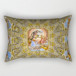 Basilica di Santa Maria Maggiore Ceiling Painting Mural Rectangular Pillow