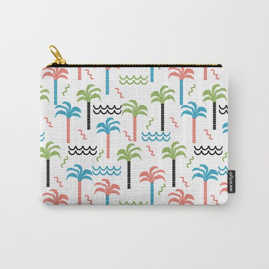 summer tropical shapes modern minimal abstract pattern trendy gifts Carry-All Pouch