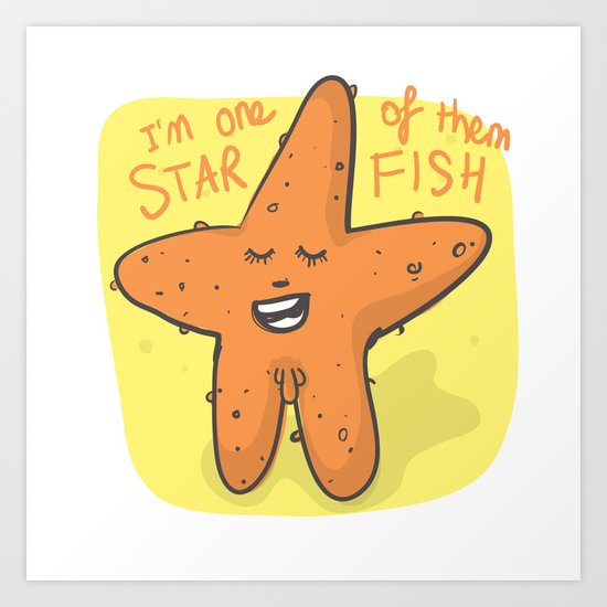 I'm one of them Starfish Art Print