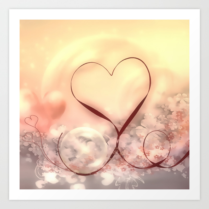 Rot Ist Die Liebe Art Print