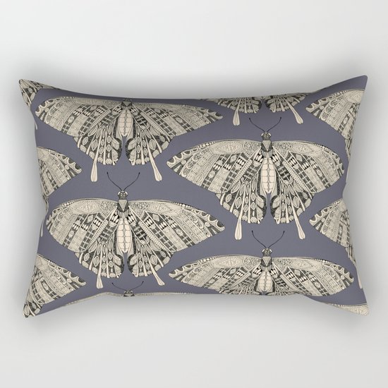 swallowtail butterfly dusk black Rectangular Pillow